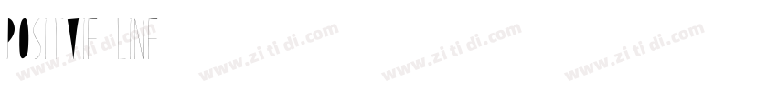 POSITVIE LINE字体转换